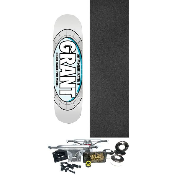 Real Skateboards Nicole Hause My Favorite Skater Skateboard Deck True Fit SE - 8.38" x 32.18" - Complete Skateboard Bundle